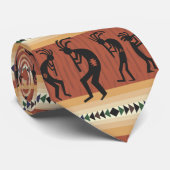 Kokopelli Tribal Design Stropdas (Opgerold)