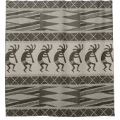 Kokopelli Tribal Pattern Douchegordijn (Voorkant)