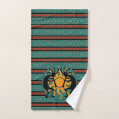 Kokopelli Tribal Sun Zuidwest Bad Handdoek (Handdoek)