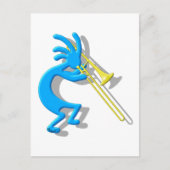 Kokopelli Trombone Briefkaart (Voorkant)