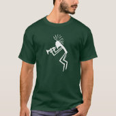 Kokopelli Trumpet Player Petroglyph T-shirt (Voorkant)