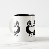 Kokopelli Tweekleurige Koffiemok (Voorkant links)