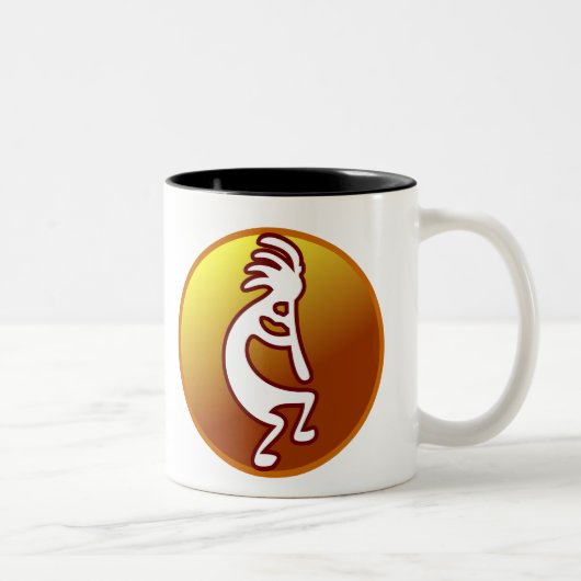 Kokopelli Tweekleurige Koffiemok (Rechts)
