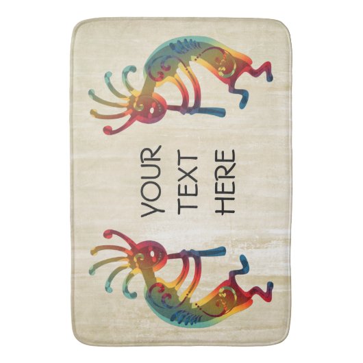KOKOPELLI-versieringen en uw ideeën Badmat (Voorkant Verticaal)