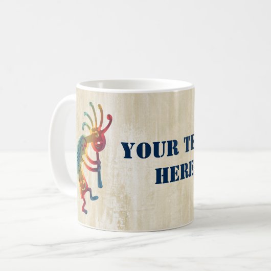 KOKOPELLI-versieringen en uw ideeën Koffiemok (Voorkant links)