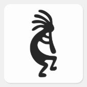Kokopelli Vierkante Sticker (Voorkant)