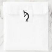 Kokopelli Vierkante Sticker (Tas)