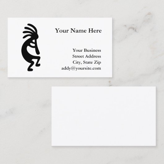 Kokopelli Visitekaartje (Voorkant / Achterkant)