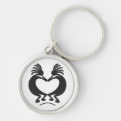 Kokopelli voor Valentijnsdag Sleutelhanger (Voorkant)