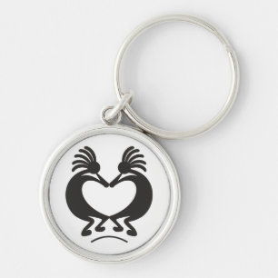 Kokopelli voor Valentijnsdag Sleutelhanger