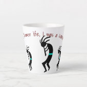 Kokopelli—Voormalig leven—Latte Mok (Voorkant)