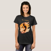 Kokopelli Wees Gelukkig   T-shirt (Voorkant volledig)