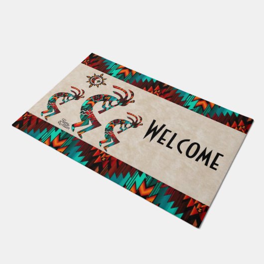 Kokopelli Welkom Deurmat (Schuin)