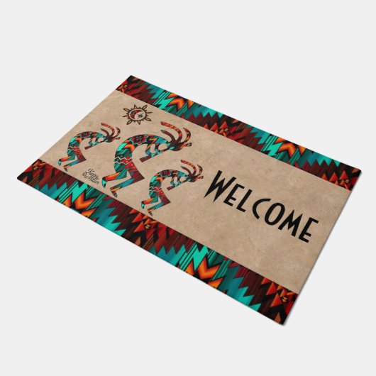 Kokopelli Welkom Deurmat (Schuin)