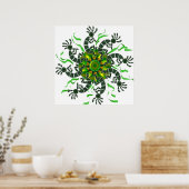 Kokopelli Wheel Print (Keuken)