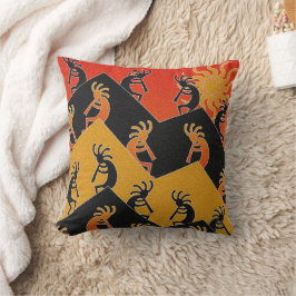 Kokopelli woestijn zonsondergang zuidwest decorati kussen