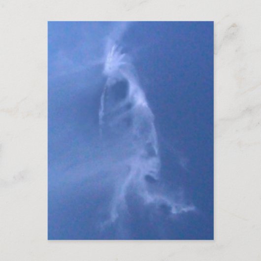 kokopelli-wolk briefkaart (Voorkant)