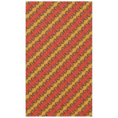 Kokopelli zuidwestpatroon geel zwart Sinaasappel Tafelkleed (Voorkant)