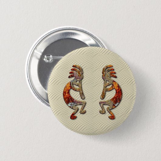 "Kokopelli's Fluit" Button (Voorkant /achterkant)