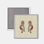 "Kokopelli's Fluit" Magneet (Voorkant / Achterkant)