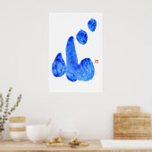 KOKORO Heart Japanse kalligrafie Poster (Keuken)