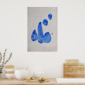 KOKORO Heart Japanse kalligrafie print 2 (Keuken)