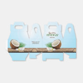 Kokos Tropisch Product Bedankdoosjes (Uitgevouwen)