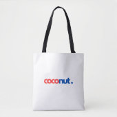 Kokos Typografie Tote Bag (Voorkant)