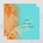 Kokosbladeren silhouet kaart (Voorkant / Achterkant)