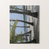 Kokosbomen op de plaats van toevluchtsoord in Hawa Legpuzzel (Verticaal)