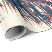 kokosboom aan de tropische kust, met Vintage Cadeaupapier (Rol Hoek)