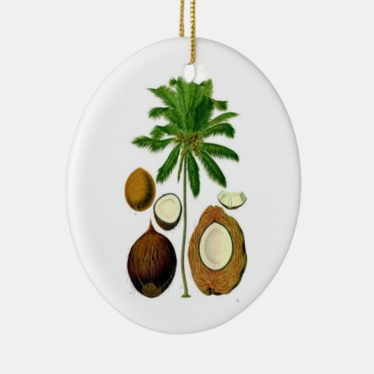 Kokosboomversiering Keramisch Ornament (Rechts)