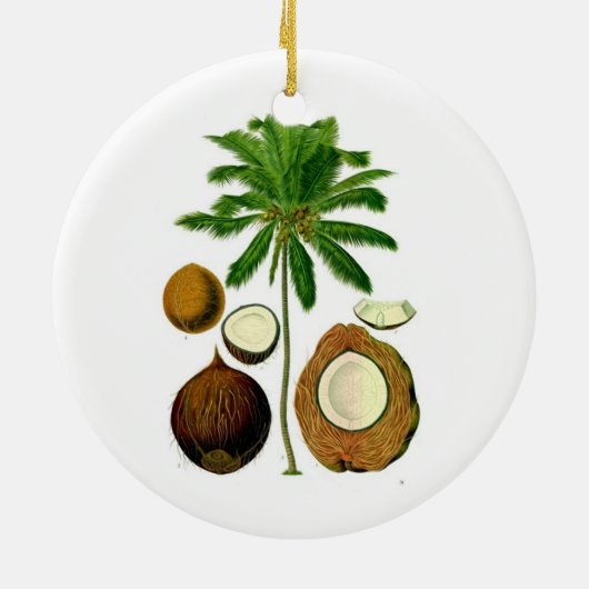 Kokosboomversiering Keramisch Ornament (Achterkant)