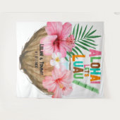 kokoscocktail | Aloha Luau Tropical Hawaiian Wandkleed (Voorkant (horizontaal))