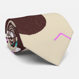 Kokoscocktail met stroperpatroon - zomerstrand stropdas