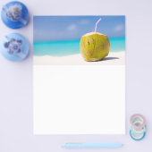 Kokoscocktail op het strand flyer (Enkel)