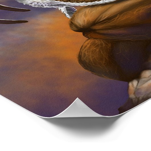 Kokosdraak 11x14 (4x6 en hoger) poster (Hoek)