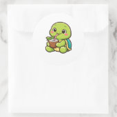 Kokosdrank Koel Ronde Sticker (Tas)