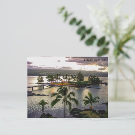 Kokoseiland Hilo Hawaii Feestdagenkaart (Staand voorkant)