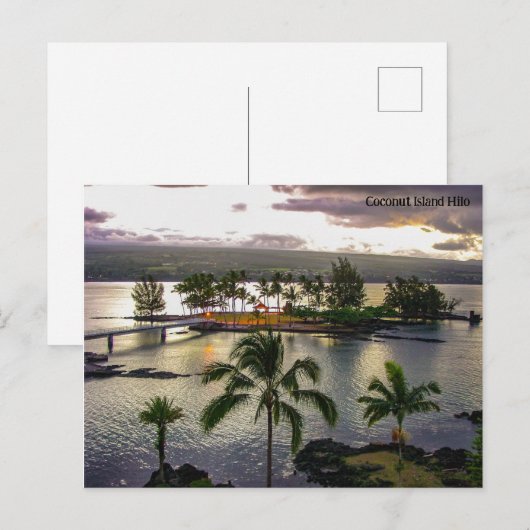 Kokoseiland Hilo Hawaii Feestdagenkaart (Voorkant / Achterkant)