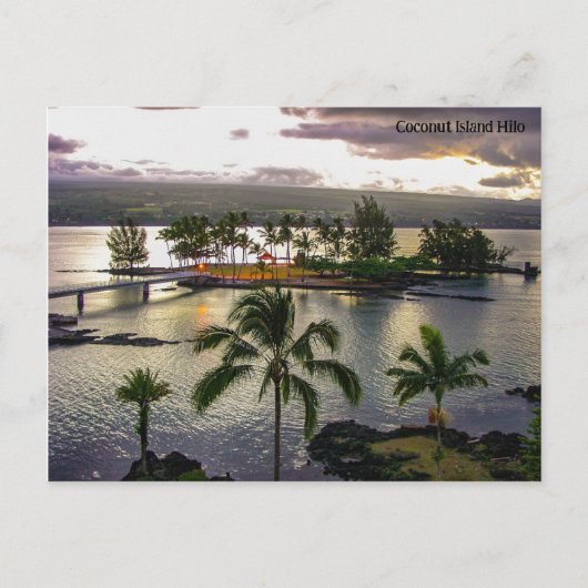 Kokoseiland Hilo Hawaii Feestdagenkaart (Voorkant)