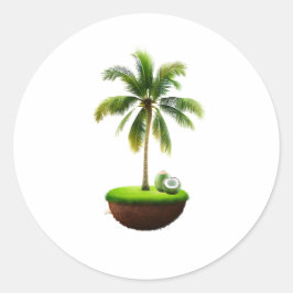 kokosfruit ronde sticker