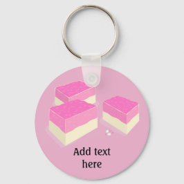 Kokosijsblokken op uw aangepaste kleur - voeg de n sleutelhanger