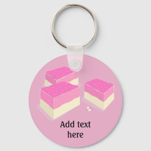 Kokosijsblokken op uw aangepaste kleur - voeg de n sleutelhanger