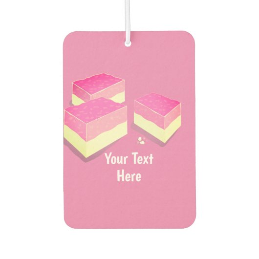 Kokosijsklokken - Brits snoepgoed - jouw tekst Luchtverfrisser (Voorkant)