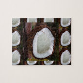 Kokoskoks, gezonde smaakkeukenvoedingsmiddelen, ve legpuzzel (Horizontaal)