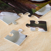 Kokoskoks, gezonde smaakkeukenvoedingsmiddelen, ve legpuzzel (Zijkant)