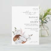 Kokoskoraal en without kaart (Staand voorkant)