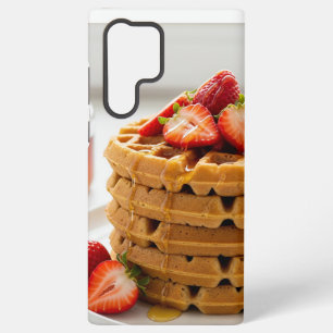 Kokosmeelwafels Aardbei Zoete Ochtend Samsung Galaxy Hoesje