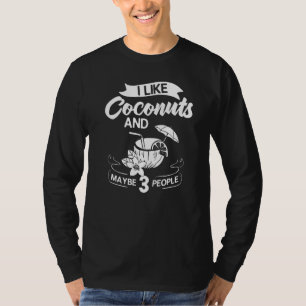 Kokosmelkolie Water Cream Tree Fruit Palm Butte T-shirt
